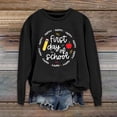 thumbnail image 2 of Holzkary Teacher Sweatshirt for Women Sweatshirt for Fall Winter Tops Long Sleeve Shirts Oversized Tshirts Round Neck Colorful Teacher Crewneck Sweatshirt Teach Long Sleeve Pullover Shirt Tops Black L, 2 of 5