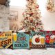 thumbnail image 5 of Sunshine Smile - Fundas de almohada navideñas de 4 piezas, funda de almohada navideña, funda de cojín navideña, funda de cojín decorativa, decoración de Feliz Navidad, 5 of 5