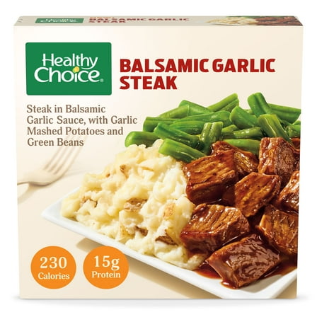 Healthy Choice Balsamic Garlic Steak, Frozen Meal, 11 oz.