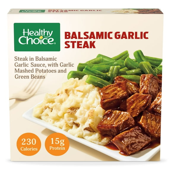 Healthy Choice Balsamic Garlic Steak, Frozen Meal, 11 oz.