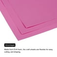 thumbnail image 5 of EVA Foam Sheets Rose Red 19.7 Inch x 17.7 Inch 0.8mm Thick Crafts Sheets 5Pcs, 5 of 6