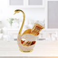thumbnail image 3 of Juego de cubiertos Swan, soporte para vajilla, base, organizador de exhibición y almacenamiento de cubiertos Oro, 3 of 9