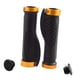 thumbnail image 1 of Manillar de bicicleta, empuñaduras de bicicleta de 128mm de largo, antideslizantes, doble bloqueo en empuñaduras ergonómicas de manillar de bicicleta, Dorado DYNWAVEMX Puños de bicicleta, 1 of 8