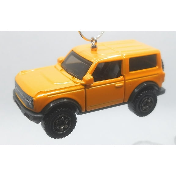 Christmas Ornament for 2021 Ford Bronco Orangish Yellow