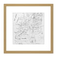 thumbnail image 1 of Map Van Steenburgh 1794 New York Harbour Chart Plan 8X8 Inch Square Wooden Framed Wall Art Print Picture with Mount, 1 of 4