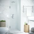thumbnail image 2 of ANZZI Passion Series 30 in. W by 72 in. H Frameless Hinged Shower Door in Chrome with Handle, 2 of 9