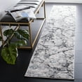 thumbnail image 2 of SAFAVIEH Toscana Aubrey Abstract Polyester Runner Rug, Grey/Ivory, 2' x 9', 2 of 6