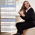 thumbnail image 3 of Heartnice Fluffy Pajamas set for Women Fleece Pullover 2 Piece Pjs Set Soft Plush Sleepwear Winter Loungewear(Light Blue, Mï¼, 3 of 6