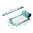 thumbnail image 6 of [4 Pack] Fintie Luggage Tags, Leather Name ID Label Holder w/ Privacy Cover Travel Bag Cruise Suitcase Identifier, Emerald Illusions, 6 of 7