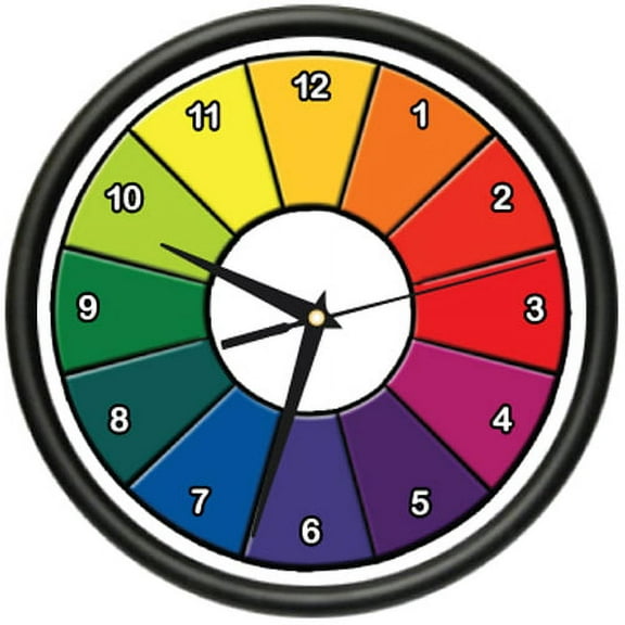 ART TEACHER Wall Clock paint brush art teacher gift