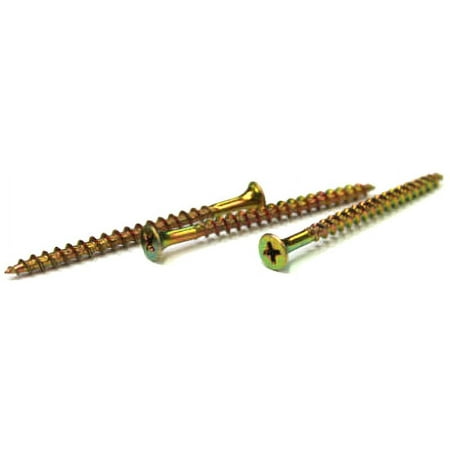 

#10 x 3 3/4 Coarse Drywall Screws / Phillips / Bugle Head / Steel / Zinc Yellow - 1000 Piece Carton