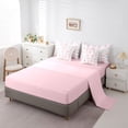 thumbnail image 5 of Homewish Pink Dreamy Castle 7pcs Bedding Comforter Set,Rainbow Stars Print Queen Bedding Sets,Fairy Tale Princess Queen Sheet Sets For Girl Teens,Super Cozy Room Decor Reversible, 5 of 8