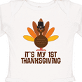thumbnail image 4 of Inktastic My 1st Thanksgiving Turkey Boys or Girls Long Sleeve Baby Bodysuit, 4 of 5