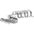 thumbnail image 4 of Abrazadera de tubo galvanizado de alta resistencia, soporte en forma de U para montaje en pared, abrazadera de correa de tubo redondo para tubería de agua y fijación de cables, 10 Uds., 4 of 5