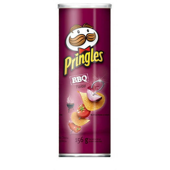 Pringles BBQ Flavor Potato Chips, 156g/5.5 oz