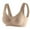 Khaki, variant on Cavosen Sports Bras for Women High Impact Racerback Seamless Daily Bras No Underwire Push up Gathered Together Solid Bralette Beautiful Back Padded Fixed Cup Breathable Underwear