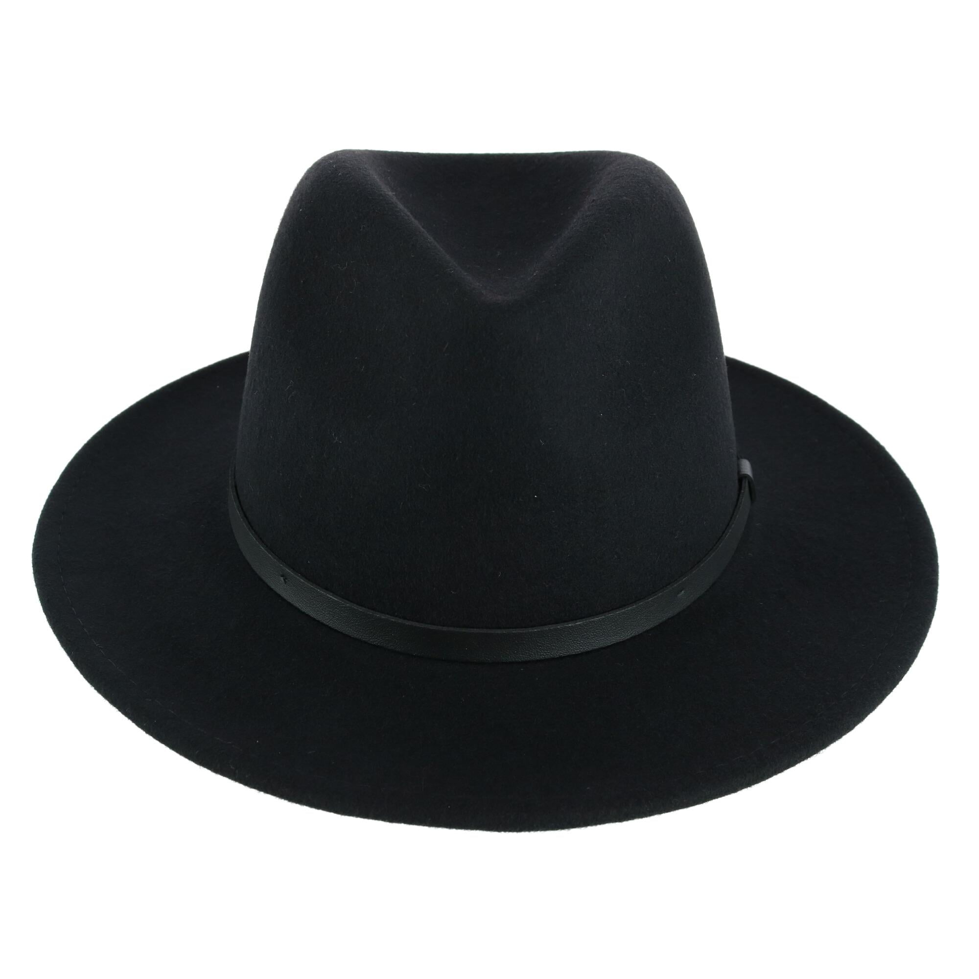 Black Kenny K Wool Felt English Topper Hat