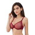thumbnail image 3 of Sexy Lace Bra See Through Breathable Soft Underwear for Women, 3 of 5