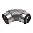 thumbnail image 2 of Tubo adaptador de tubo de ventilación de codo Macarena Acero inoxidable 20 cm, 2 of 8