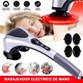 thumbnail image 4 of Masajeador de doble cabeza con tecnología de calentamiento por infrarrojos para masaje unisex Para todo el Cuerpo Incluye 2 pares diferentes de Cubiertas masajeadoras Genérica masaje, 4 of 8