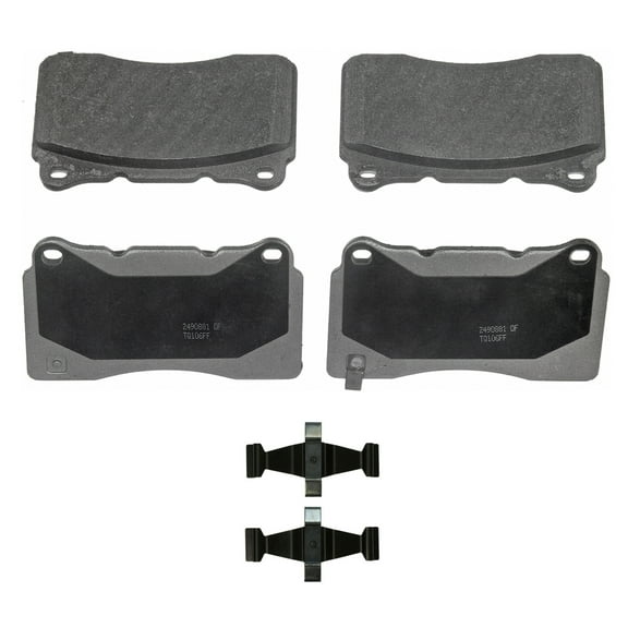 Wagner ThermoQuiet MX1001A Semi-Metallic Disc Brake Pad Set Fits select: 2013-2014 FORD MUSTANG GT, 2004-2005 SUBARU IMPREZA