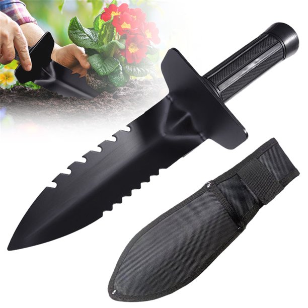 Metal Detector Shovel, Heavy Duty Double Serrated Edge Digger