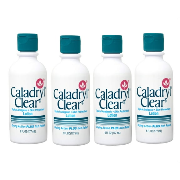 Caladryl Clear Skin Protectant Lotion 6 oz (Pack of 4)