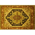 thumbnail image 1 of Ahgly Company Machine Washable Indoor Rectangle Geometric Yellow Traditional Area Rugs, 2' x 5', 1 of 4