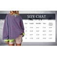 thumbnail image 2 of Ladies Tops and Blouses Women Oversized Striped Color Block Long Sleeve Crew Neck Sweatshirt Casual Loose Pullover Y2000 Shirt Top Long Sleeve T shirt Women, 2 of 5