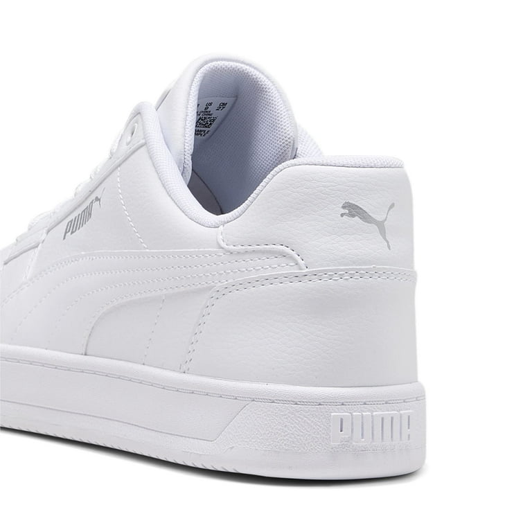 PUMA Men's Caven 2.0 Shoes, White and Silver, Size 9, Brand New