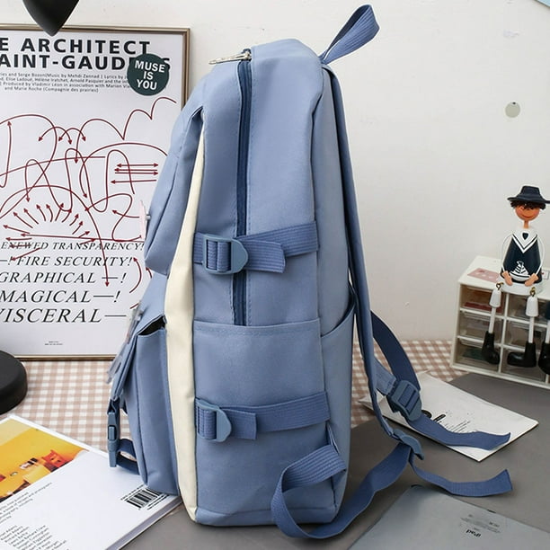 Mochila de lona de gran capacidad para estudiantes, conjunto de mochila  para adolescentes, bolso de mano Labymos Carteras | Walmart en línea