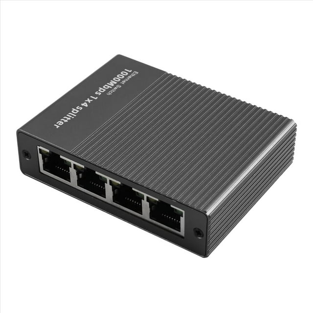 Divisor Ethernet de 1000 Mbps, Divisor de Internet LAN RJ45 de 1 A 4 Gigabits para TV, Computadora, Enrutador, Conmutador, TV Digital.