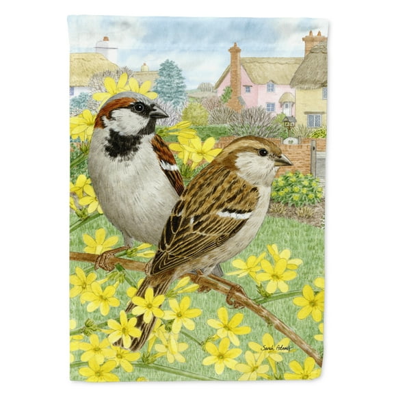 House Sparrows Garden Flag