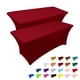 thumbnail image 1 of Mantel IVAPUPU, paquete de 2 unidades, 1,8 m, para mesa rectangular, color burdeos, 1 of 6