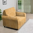 thumbnail image 3 of XYZCANDO Yellow Sofa Cover Stretch Couch Cover Sofa Slipcovers for 1 Cushion Couch 1 Seater Furniture Sofa Armchair Covers, 3 of 6