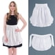 thumbnail image 5 of Falda blanca de mujer con dos bolsillos, estilo camarera/sirvienta, ideal para Halloween, con volantes., 5 of 7
