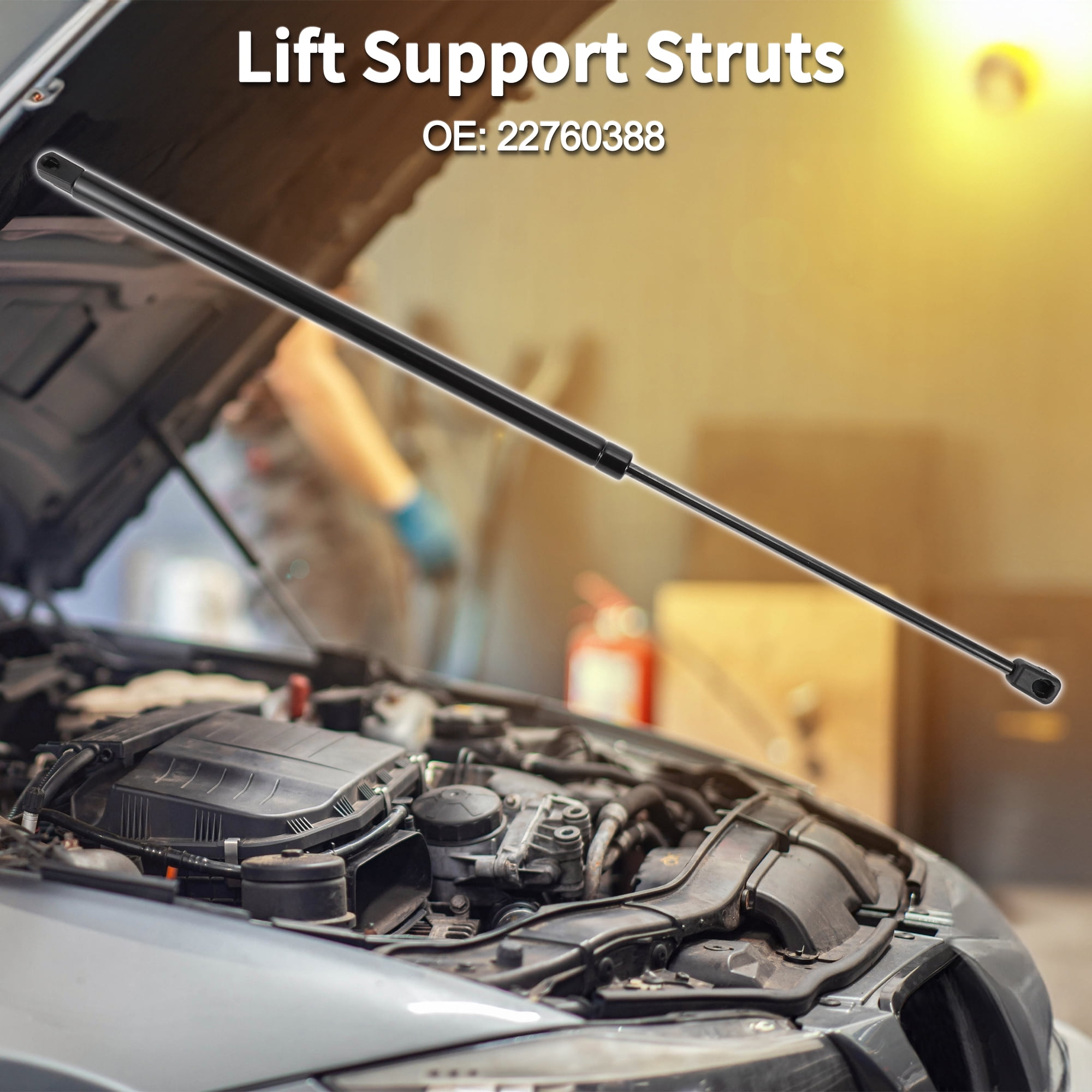 Unique Bargains Front Hood Lift Supports Struts for Buick Enclave
