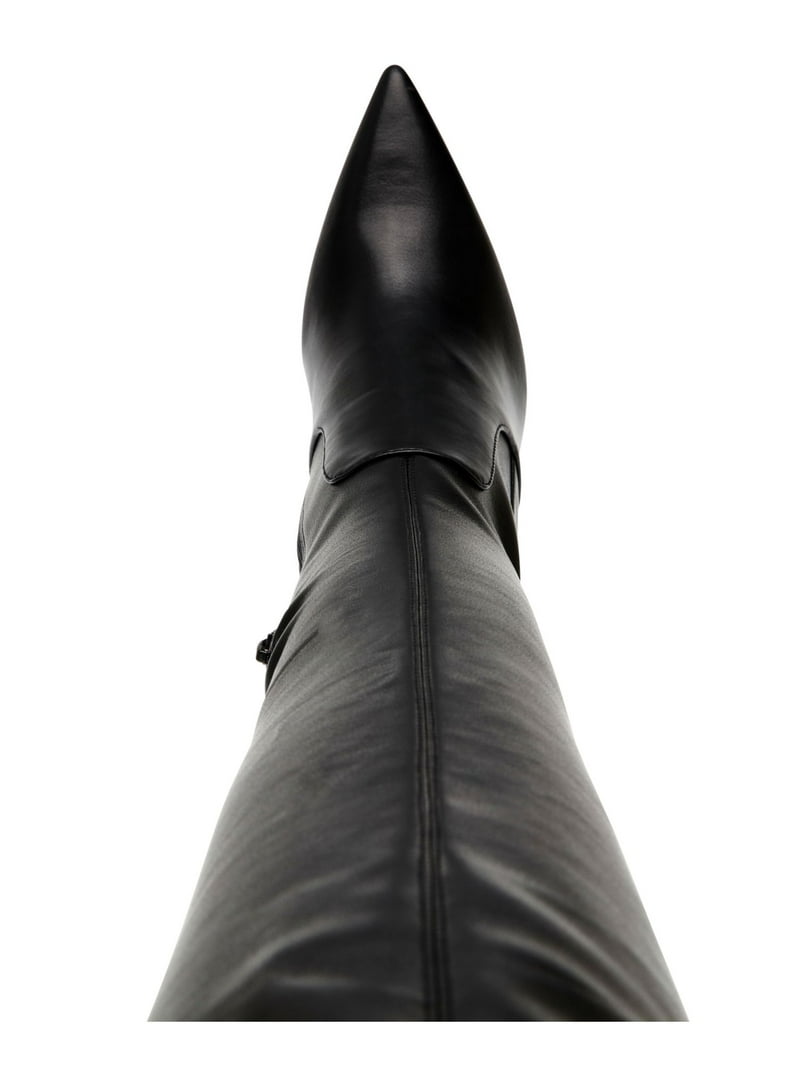 NINE WEST Womens Black Over The Knee Stretch Tacy Pointed Toe Stiletto Zip-Up Dress Boots 5.5 M NINE WEST Womens Black Over The Knee Stretch Tacy Pointed Toe Stiletto Zip-Up Dress Boots 5.5 M