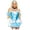 BLUE, variant on Leg Avenue Women's Flirty Cinderella Fairytale Princess Costume