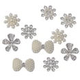 thumbnail image 4 of fastboy 10 Pcs Ornements en Strass en Fausse Perle Fleur Boutons à Dos Plat Style Strass A 1Ensemble, 4 of 6