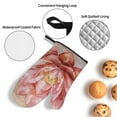 thumbnail image 3 of Fotbe Pink Lotus for 4Pcs Oven Mitts and Pot Holders, 500℉ Heat Resistant Oven Mitts , Non-Slip Silicone Surface Safe for Baking, Cooking, BBQ, 3 of 6