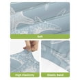 thumbnail image 4 of Blue White Starfish Bar Stool Covers Set of 2, Coastal Ocean Summer Sea Nautical Stretch Washable Bar Chair Covers with Backs, Removable Pub Counter Height Chair Cover for Kitchen Dining Room Cafe, 4 of 7
