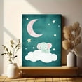 thumbnail image 6 of Cute Elephant on Cloud Canvas Art Print， Suitable for Bedroom， Living Room， Nursery， Kids Room， and Playroom Decoration., 6 of 8