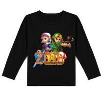 Children's The Legend of Zelda Fashionable Long Sleeve T-shirt, Soft and Breathable for Spring