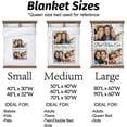 thumbnail image 5 of Couples Gifts Custom Blankets with Photos and Text Multiple Colors Sizes Soft Flannel Blankets Valentines Day Gifts, 5 of 6