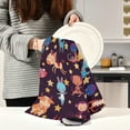 thumbnail image 3 of Chinese Zodiac Animals Stars Kitchen Dish Towels Set of 1, Funny Cartoon Washable Tea Towels Dishcloths Lint-Free 18x28 Inch Fast Drying for Kitchen Restaurant Bar Clean, 3 of 7