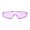 Gold Purple, variant on Runway Unique Metal Stud Shield Rimless Robotic Sunglasses Gold Yellow