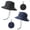 Black, Dark Blue, variant on 2 Pack Sun Hats Bucket Hats for Men Women, Waterproof Fishing Hats with Sun Protection, UPF 40+, Packable Outdoor Boonie Hat, Black/Blue