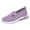 Light Purple, variant on Women's Thick Sole Orthopedic Sneakers Slip-On Breathable Walking Shoes Arch Support Casual