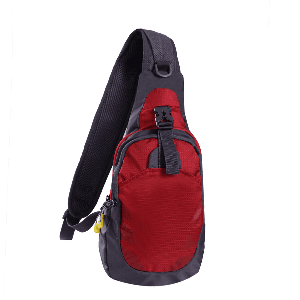 HDE Nylon Sling Bag Chest Pack Unbalance Backpack with Adjustable
